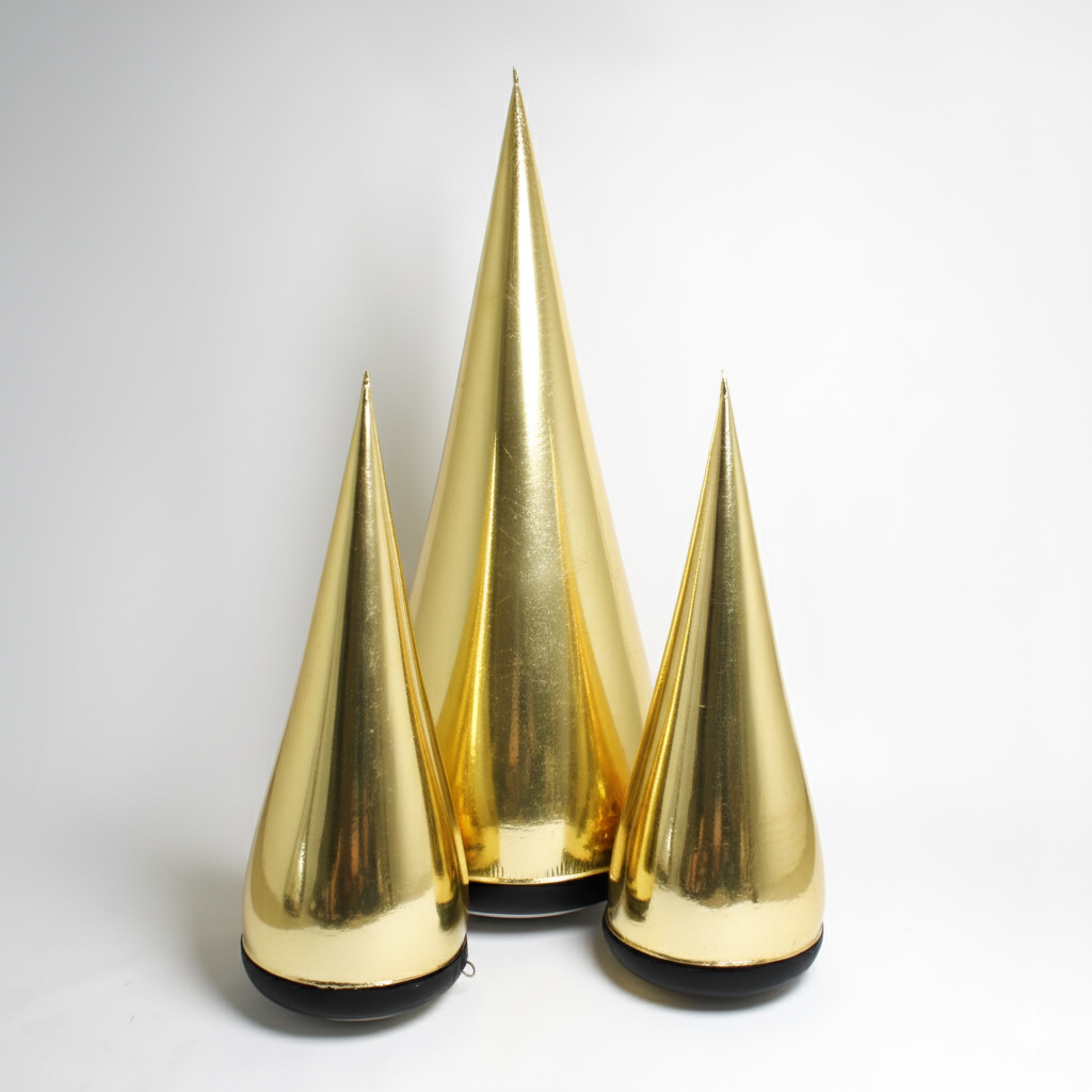 Sapin de Noël gonflable moderne en PVC métallisé Glintora