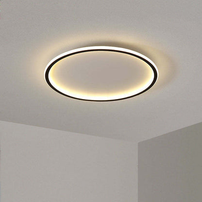 Plafonnier LED rond en acrylique affleurant