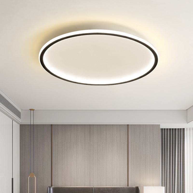 Plafonnier affleurant en aluminium scandinave Solvane