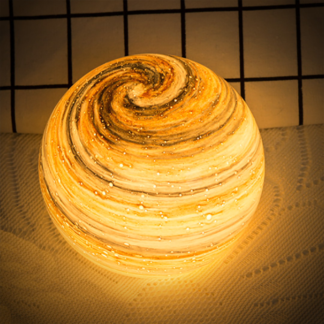 Lampe de table lunaire en verre céleste Selenora