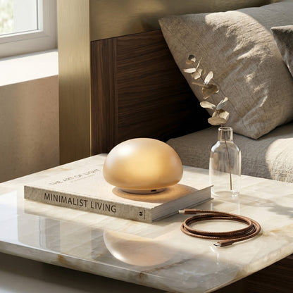Lampe de table minimaliste en albâtre Alvane