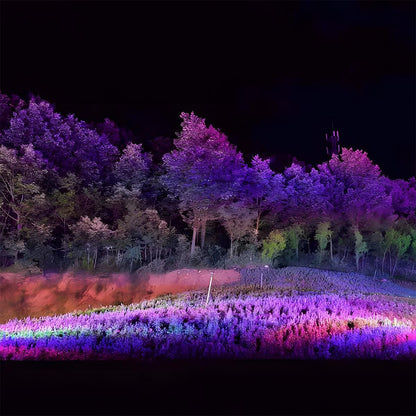Projecteur paysager RGB industriel en aluminium Chromara