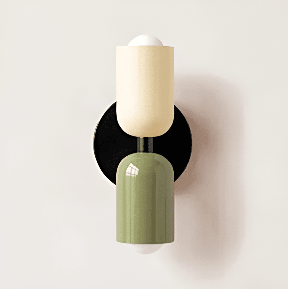 Applique murale capsule en fer de style Bauhaus Miravel