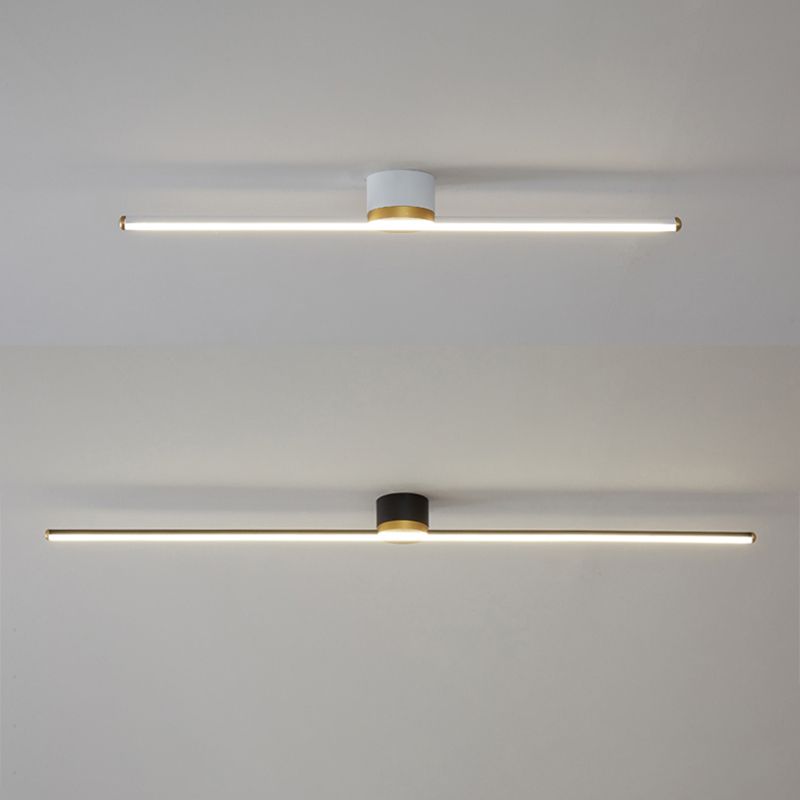 Plafonnier linéaire minimaliste en métal Filara