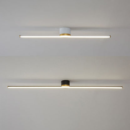 Plafonnier linéaire minimaliste en métal Filara