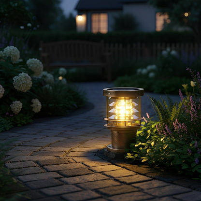 Lampe de jardin potelet moderne en aluminium Velmora