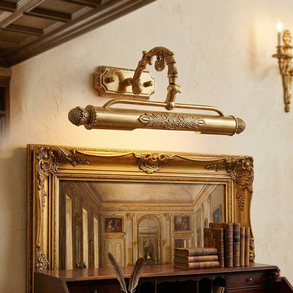 Applique murale décorative en laiton pour tableaux