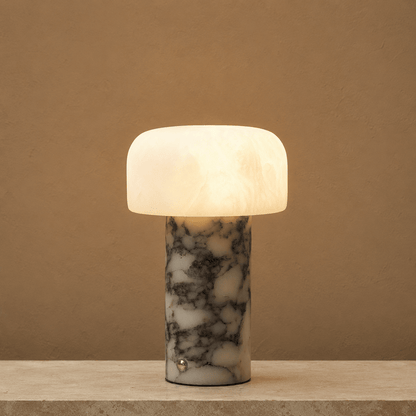 Lampe de table Wabi-Sabi en travertin Brenvale