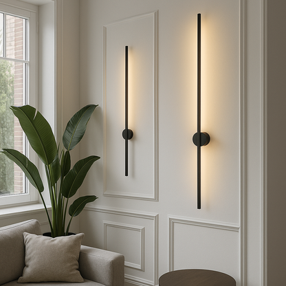 Applique murale LED linéaire en forme de barre