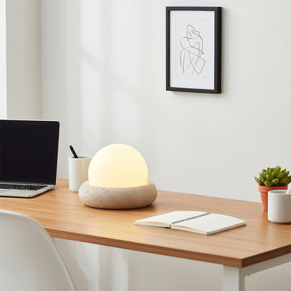 Lampe de table Wabi-Sabi en travertin Orlando