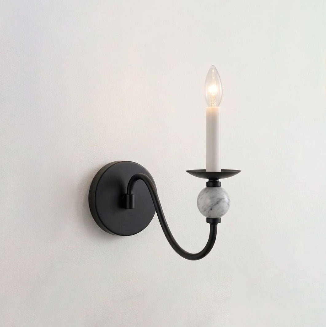 Applique murale boule en marbre