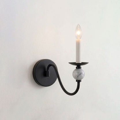 Applique murale boule en marbre