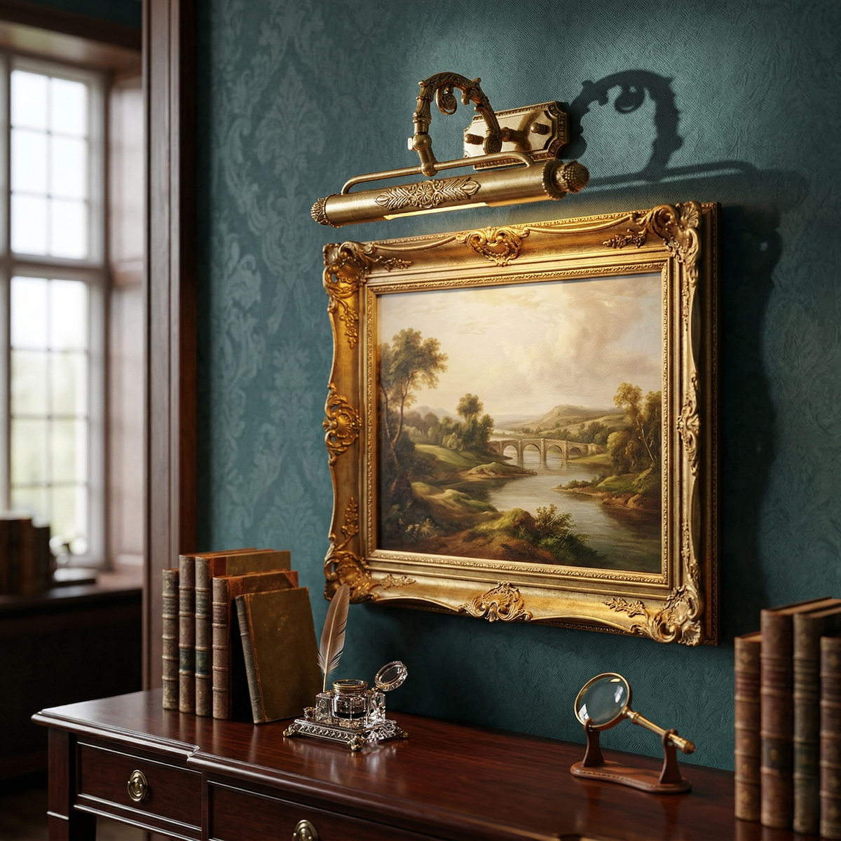 Applique murale décorative en laiton pour tableaux