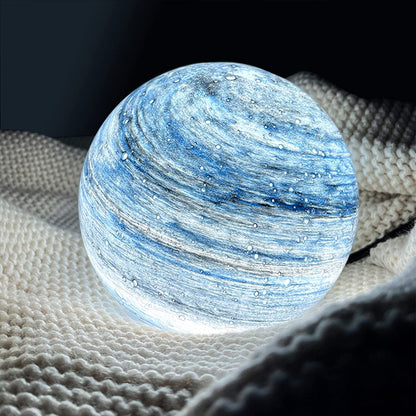 Lampe de table lunaire en verre céleste Selenora
