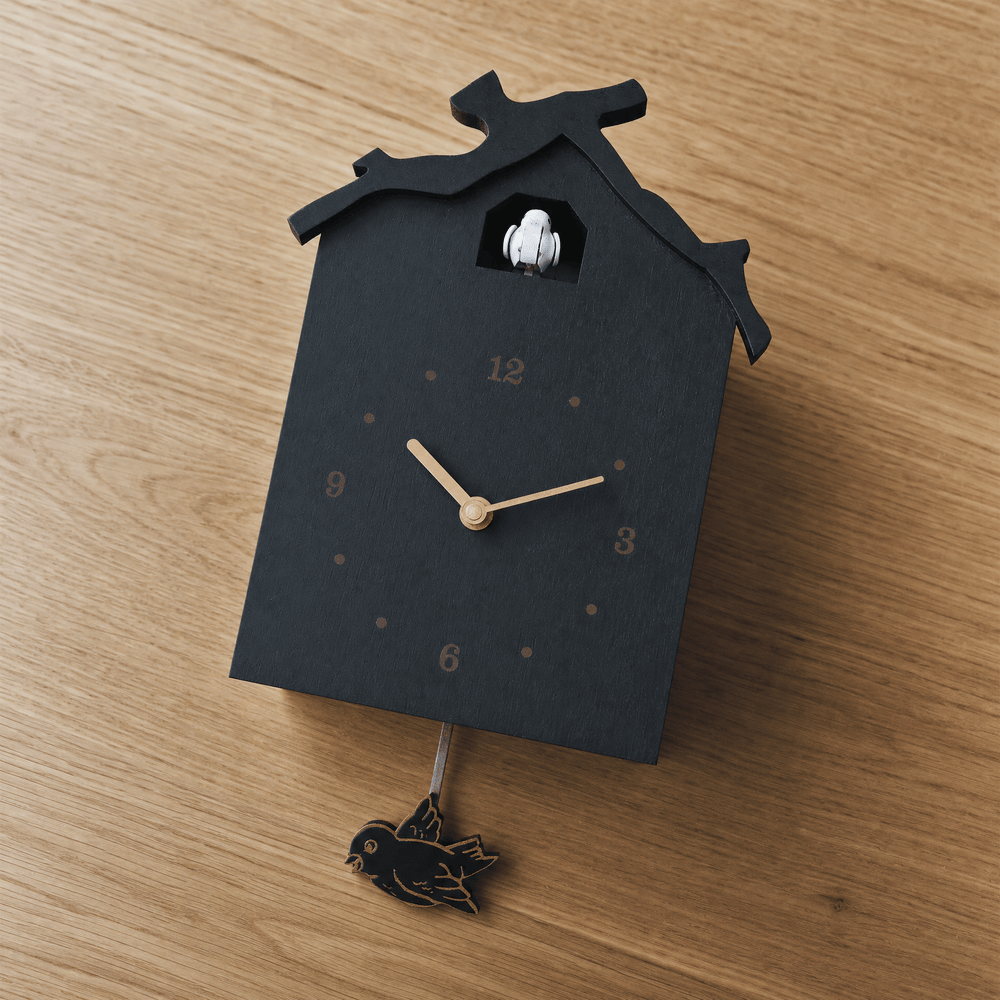 Horloge coucou à pendule en bois minimaliste Dunmere