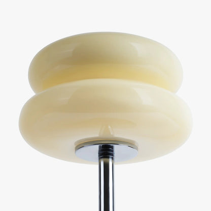 Lampe de table en verre mid-century Lyrensa