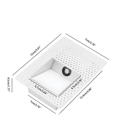 Éclairage d’escalier encastré minimaliste en aluminium Nichelle