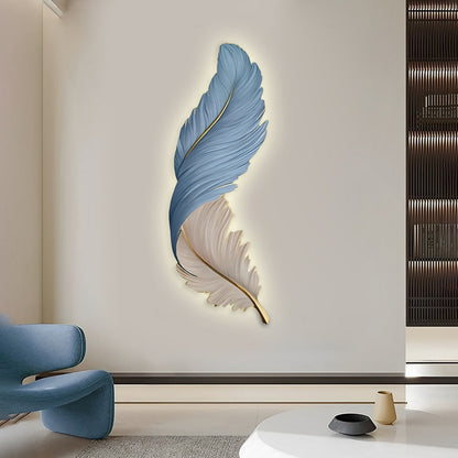 Applique murale LED Plume sculptée