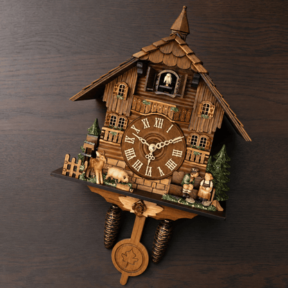 Horloge à coucou à pendule en MDF alpin Brenvika