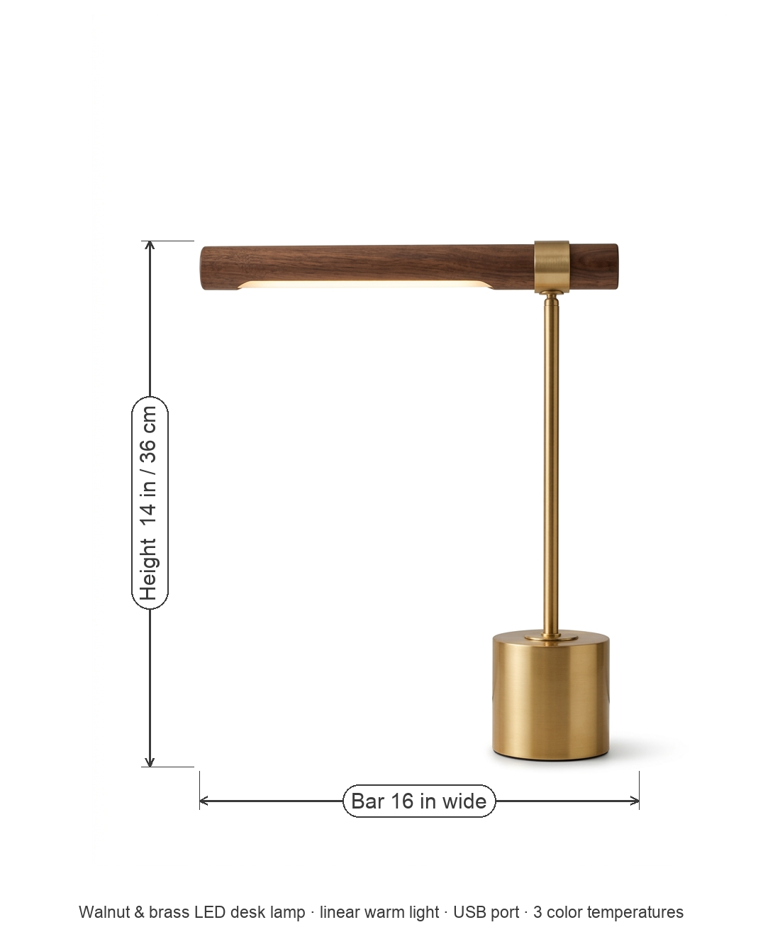 Lampe de table en laiton mid-century Pravena