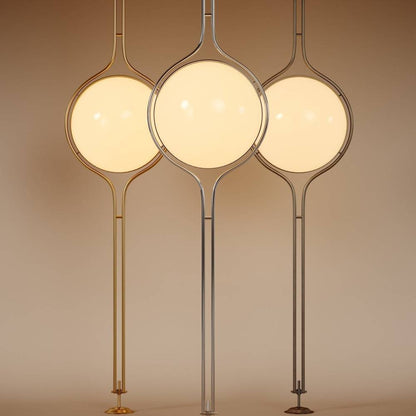 Lampadaire du sol au plafond en métal Pelvaro au style du milieu du siècle