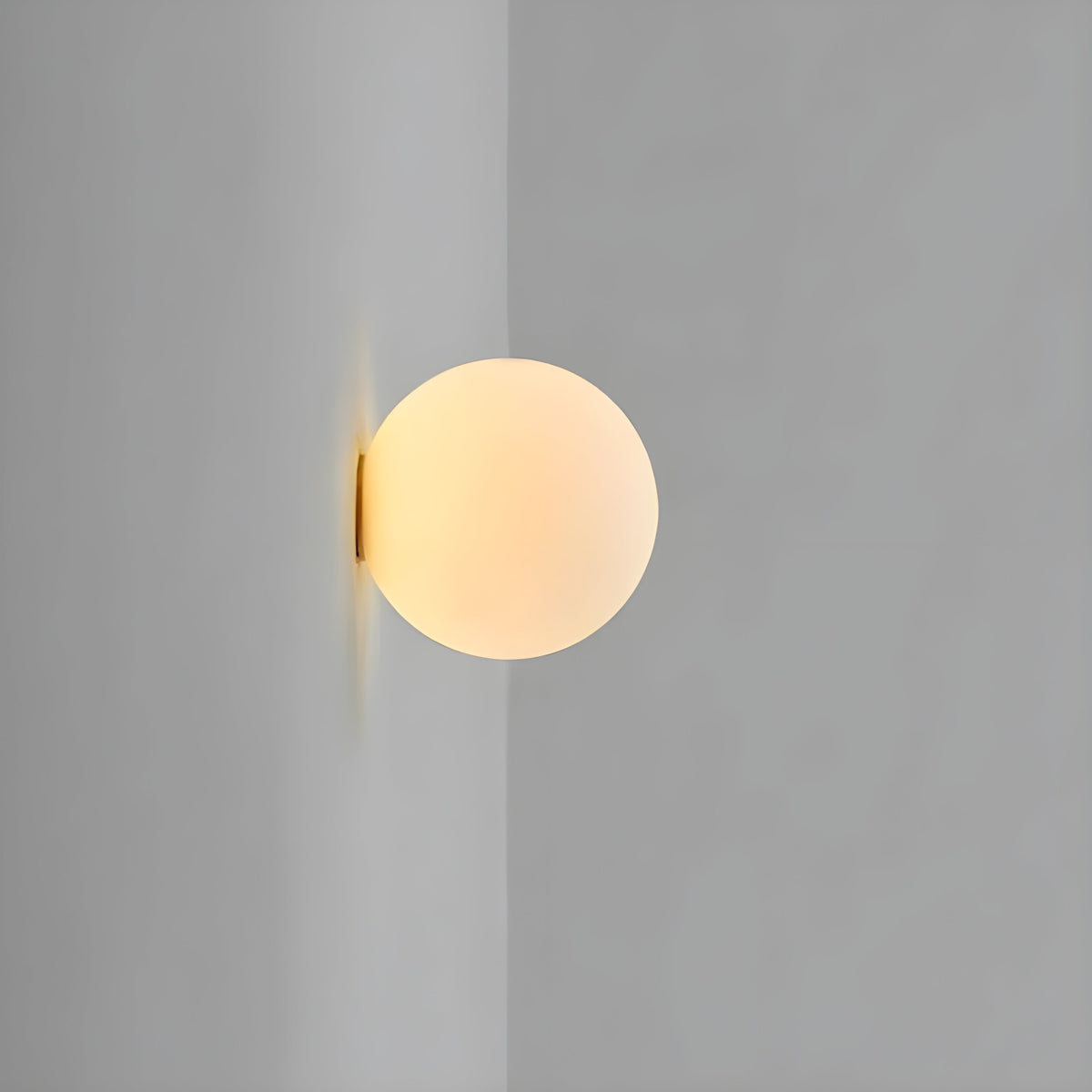 Applique murale Orbelle minimaliste en verre dépoli