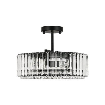 Plafonnier glamour en cristal sculpté
