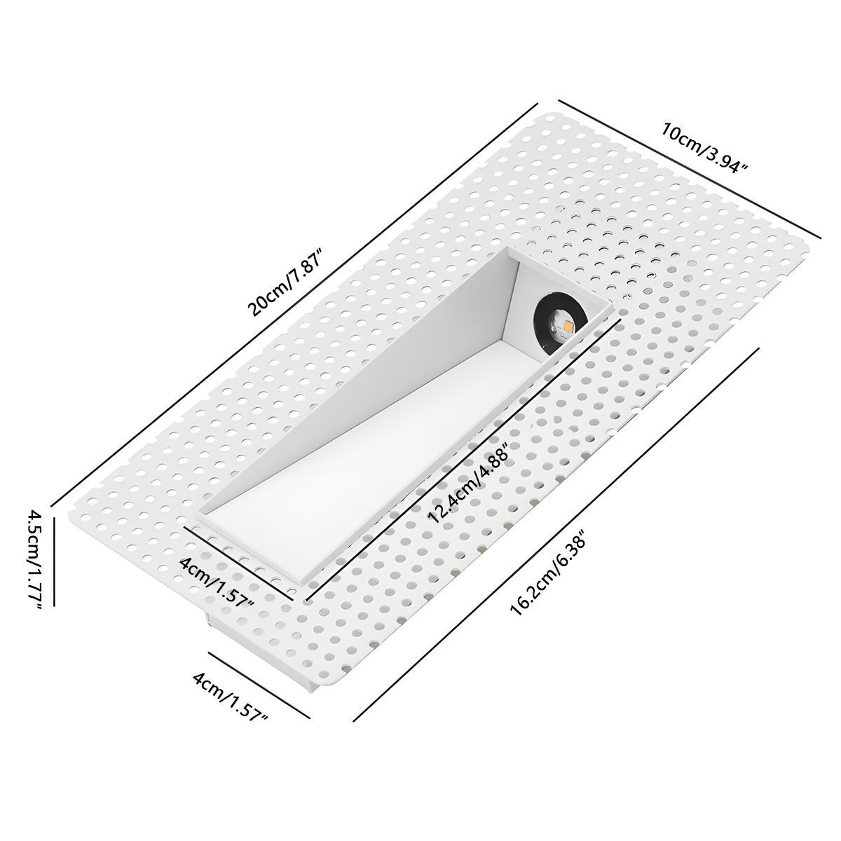 Éclairage d’escalier encastré minimaliste en aluminium Nichelle