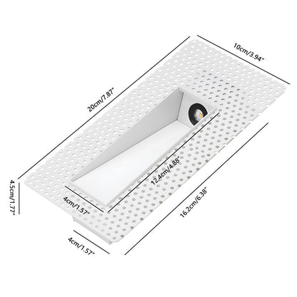 Éclairage d’escalier encastré minimaliste en aluminium Nichelle