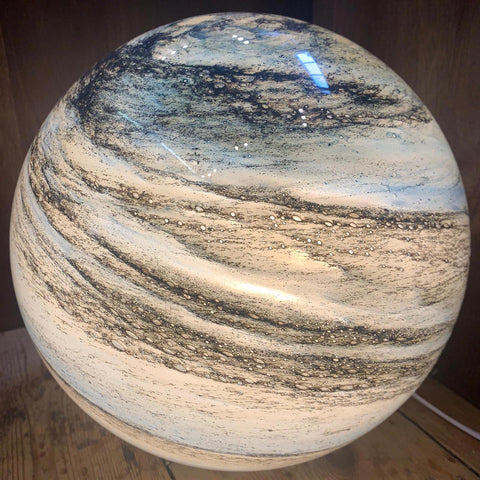 Lampe de table lunaire en verre céleste Selenora