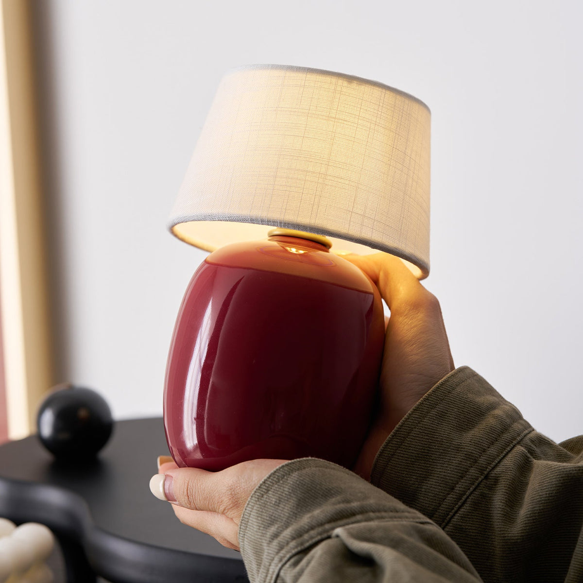 Lampe de table scandinave Halvorn en céramique