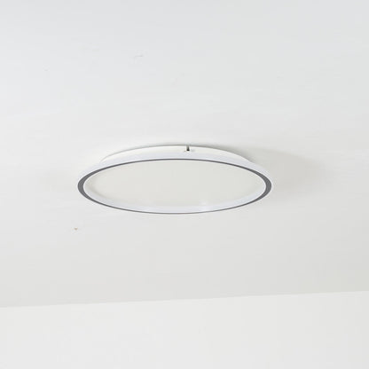 Plafonnier LED rond en acrylique affleurant