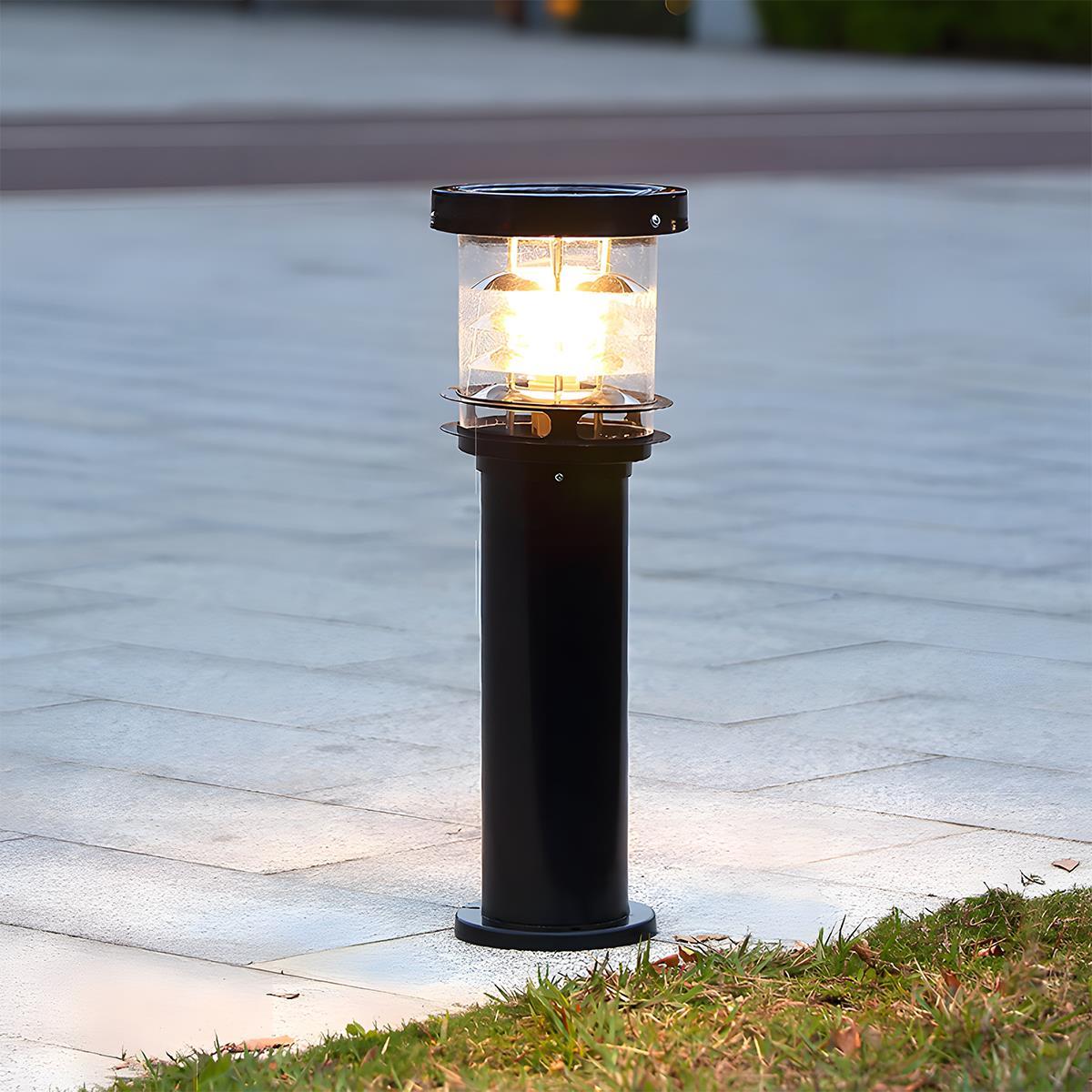 Lampe de jardin potelet moderne en aluminium Velmora