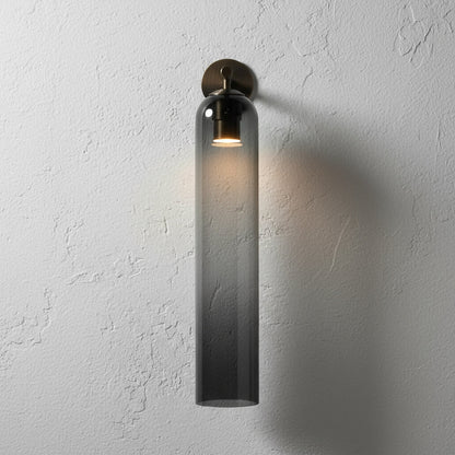 Applique murale cylindrique minimaliste en verre Lumessa