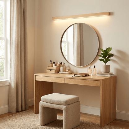 Applique murale linéaire fine en bois