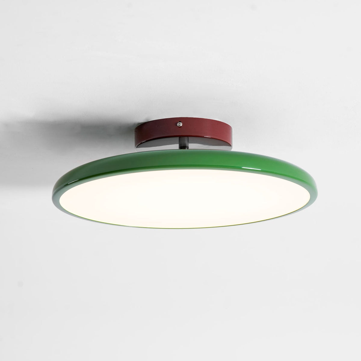 Plafonnier rond en bois orientable