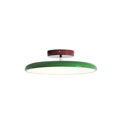 Plafonnier rond en bois orientable