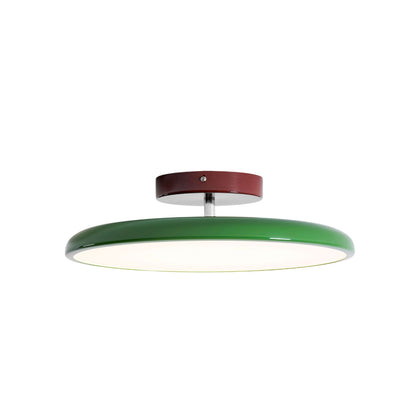 Plafonnier rond en bois orientable