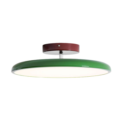 Plafonnier rond en bois orientable