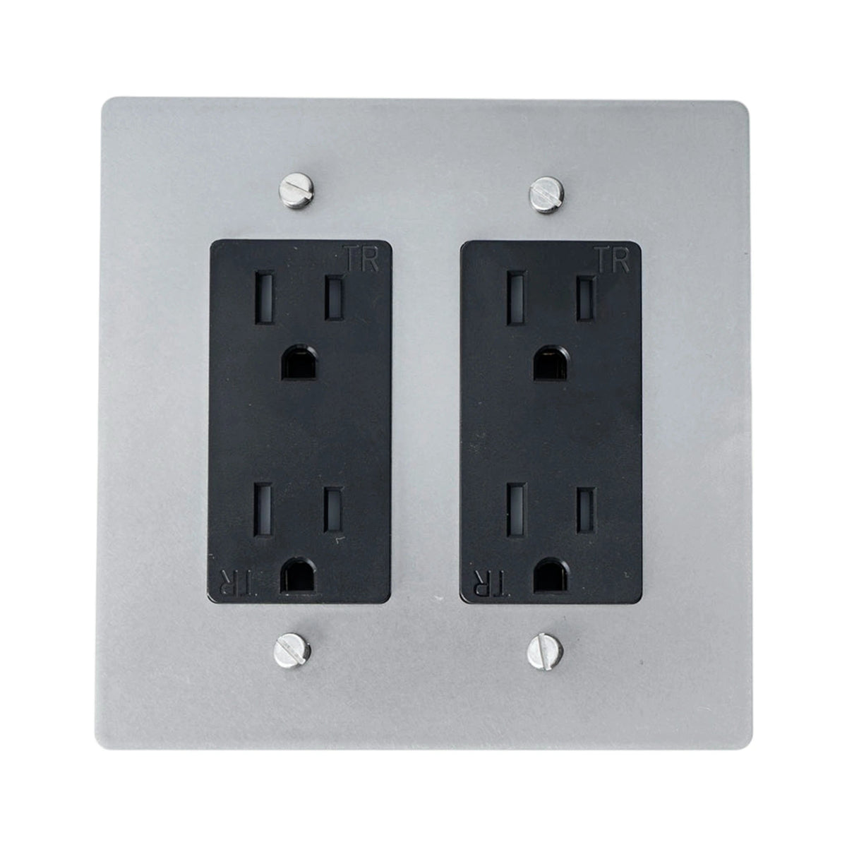 Prise double Galveno Vintage en laiton massif