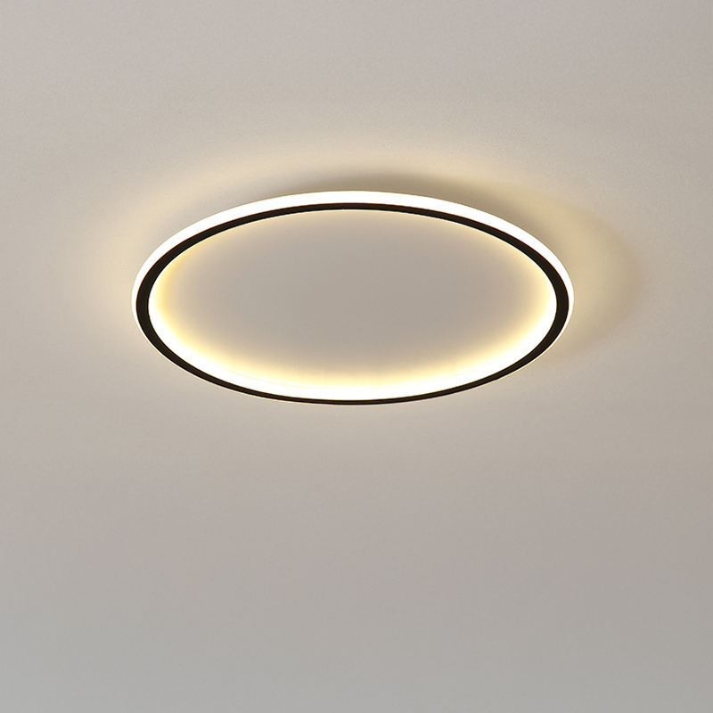 Plafonnier affleurant en aluminium scandinave Solvane