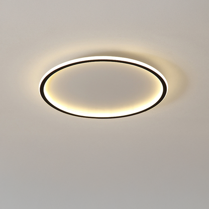 Plafonnier affleurant en aluminium scandinave Solvane