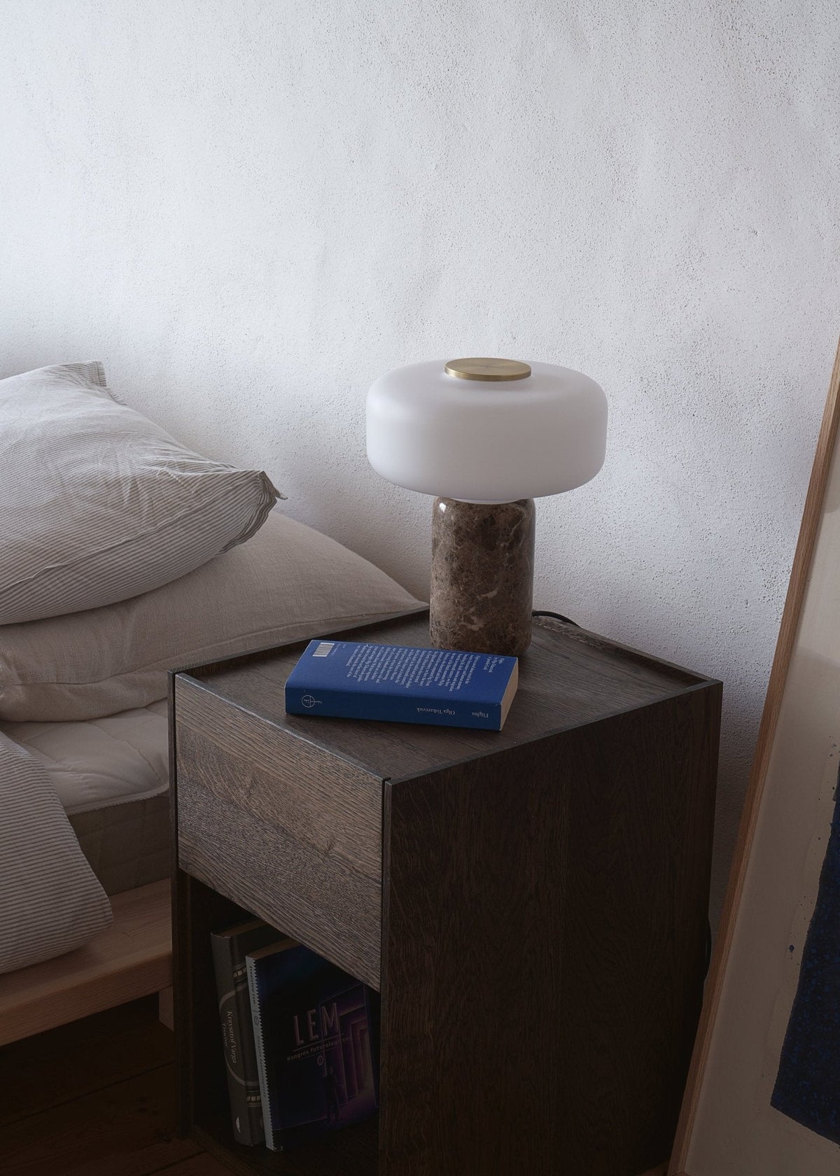 Lampe de table nordique en marbre Wintero