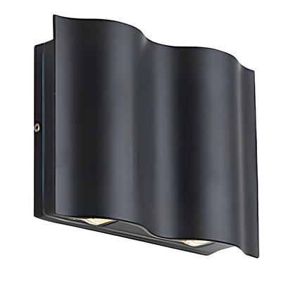 Applique murale Ondaria Wave en aluminium, éclairage haut et bas