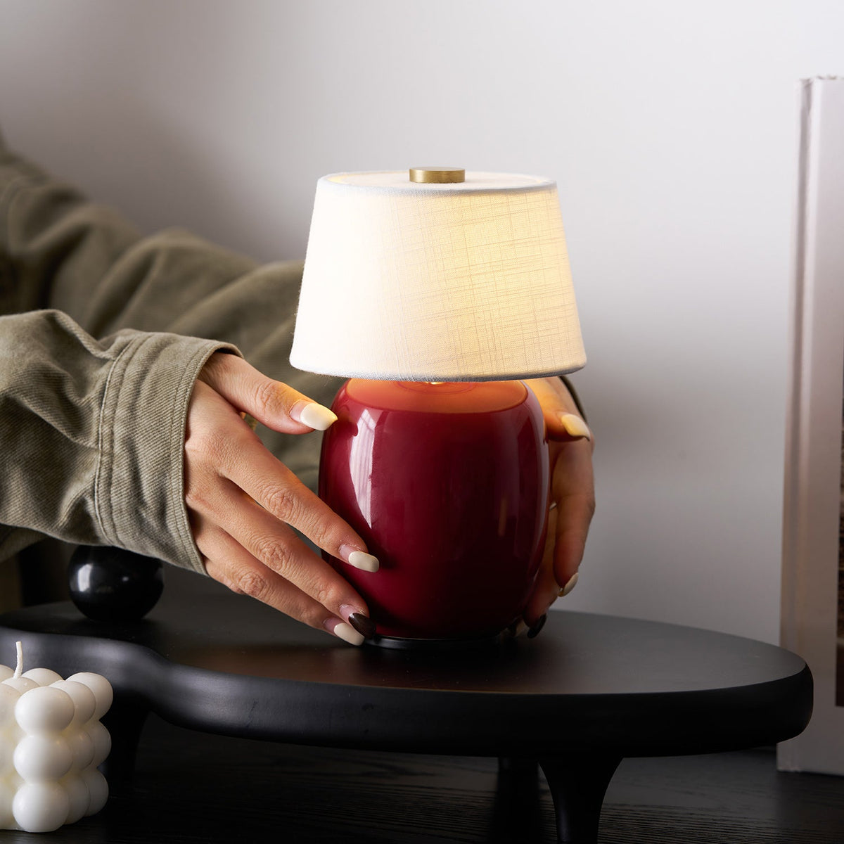 Lampe de table scandinave Halvorn en céramique