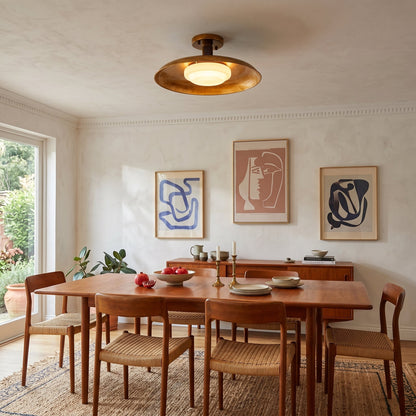 Plafonnier rond extra-large affleurant