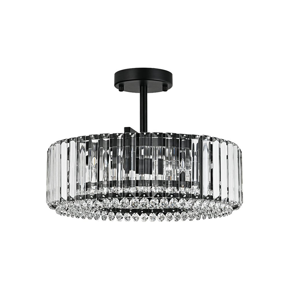 Plafonnier glamour en cristal sculpté