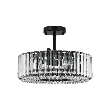 Plafonnier glamour en cristal sculpté