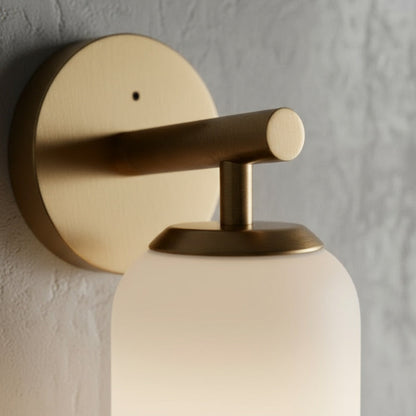 Applique murale cylindrique minimaliste en verre Lumessa