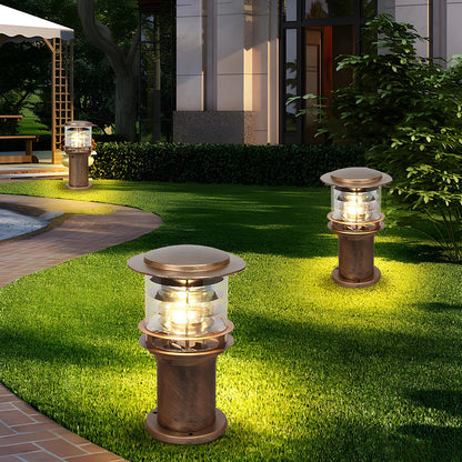 Lampe de jardin potelet moderne en aluminium Velmora